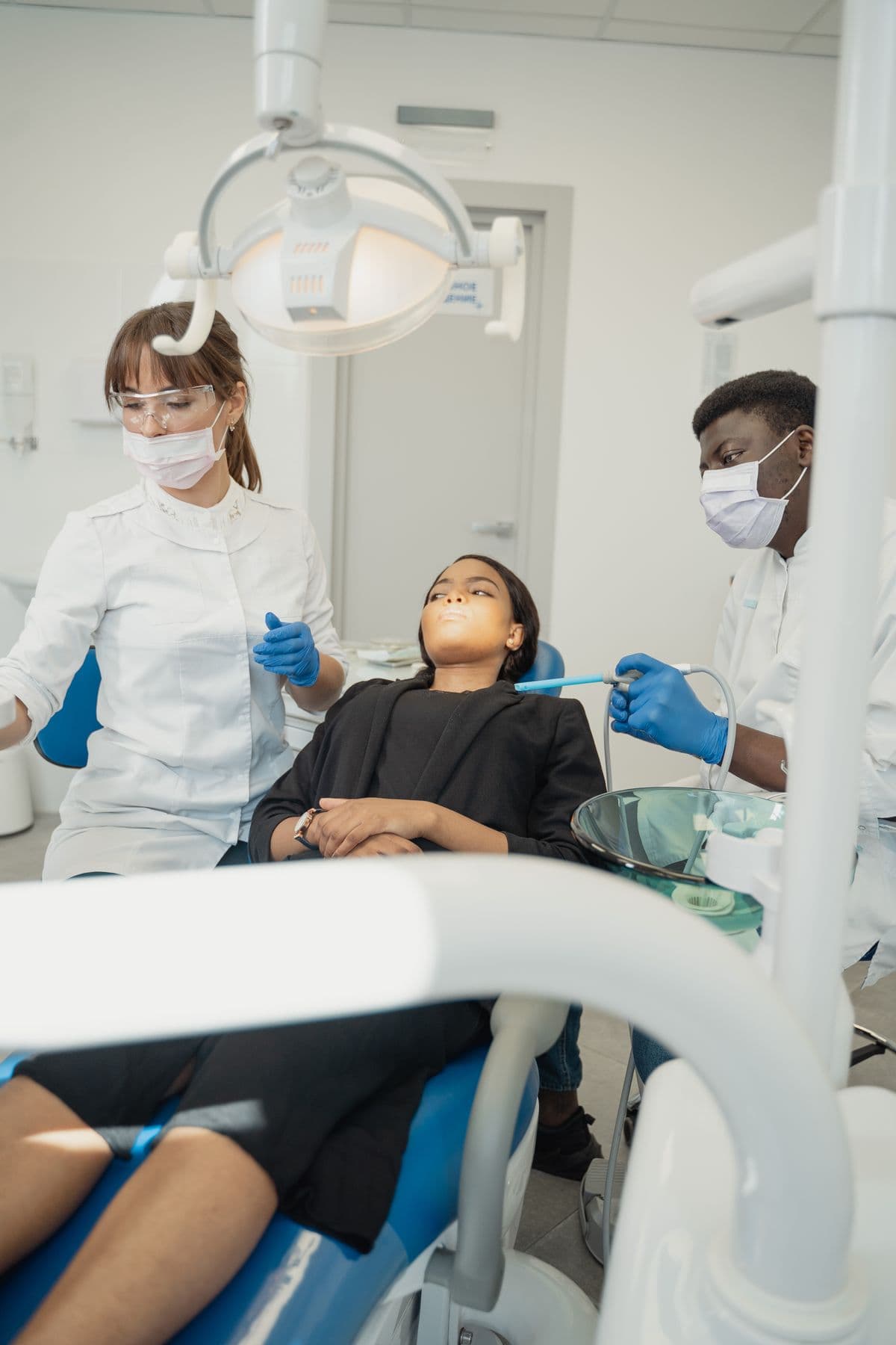 Patient en consultation dentaire